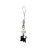 Porte-clés Chat Noir Mignon Chaîne de Téléphone Portable Dessin Animé Pendentif pour Appareil Photo Écouteurs Chaîne Décorative de Sac Porte-clés Kawaii Accessoires