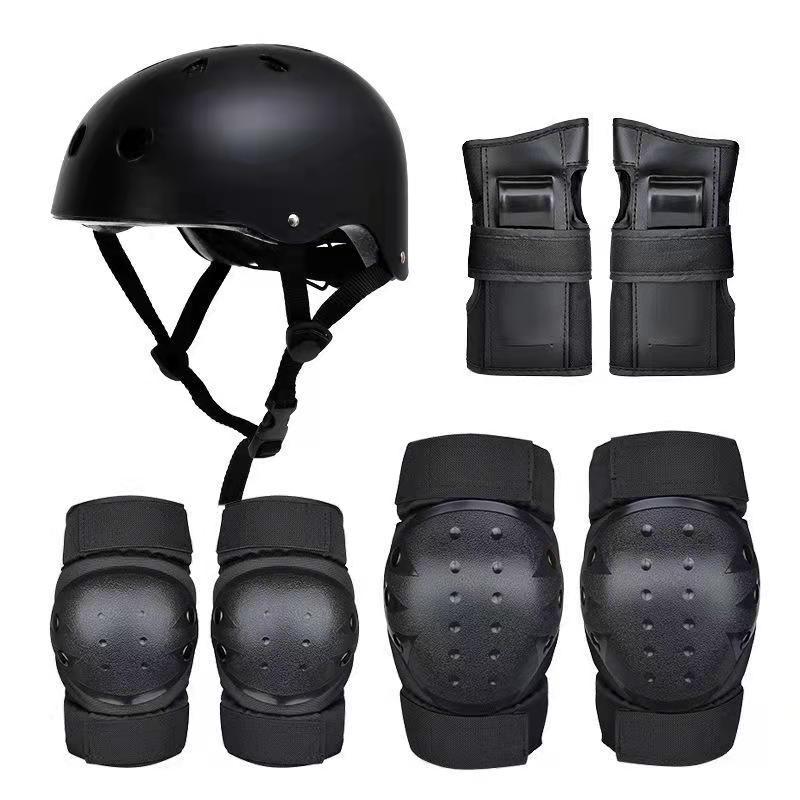 

Cross Border Children s Roller Skating Helmet Protection Set Of Seven+skateboard Balance Bike Outdoor Sports Adult And Shangtou+protective Gear