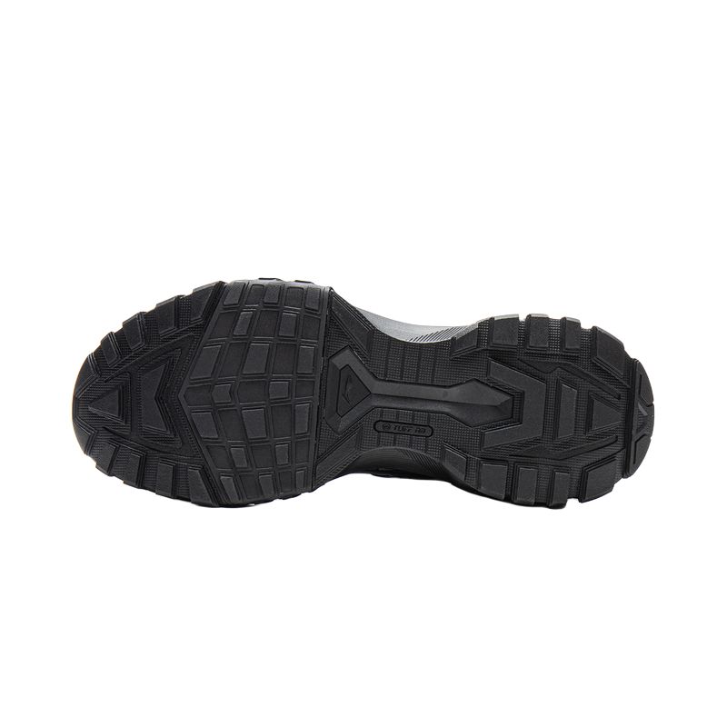 Li Ning Outdoor CF Tracing, Xingchuan Pro Coverage Reflective Rebound High top Hiking Shoes Unisex Night Black AHTV035-1