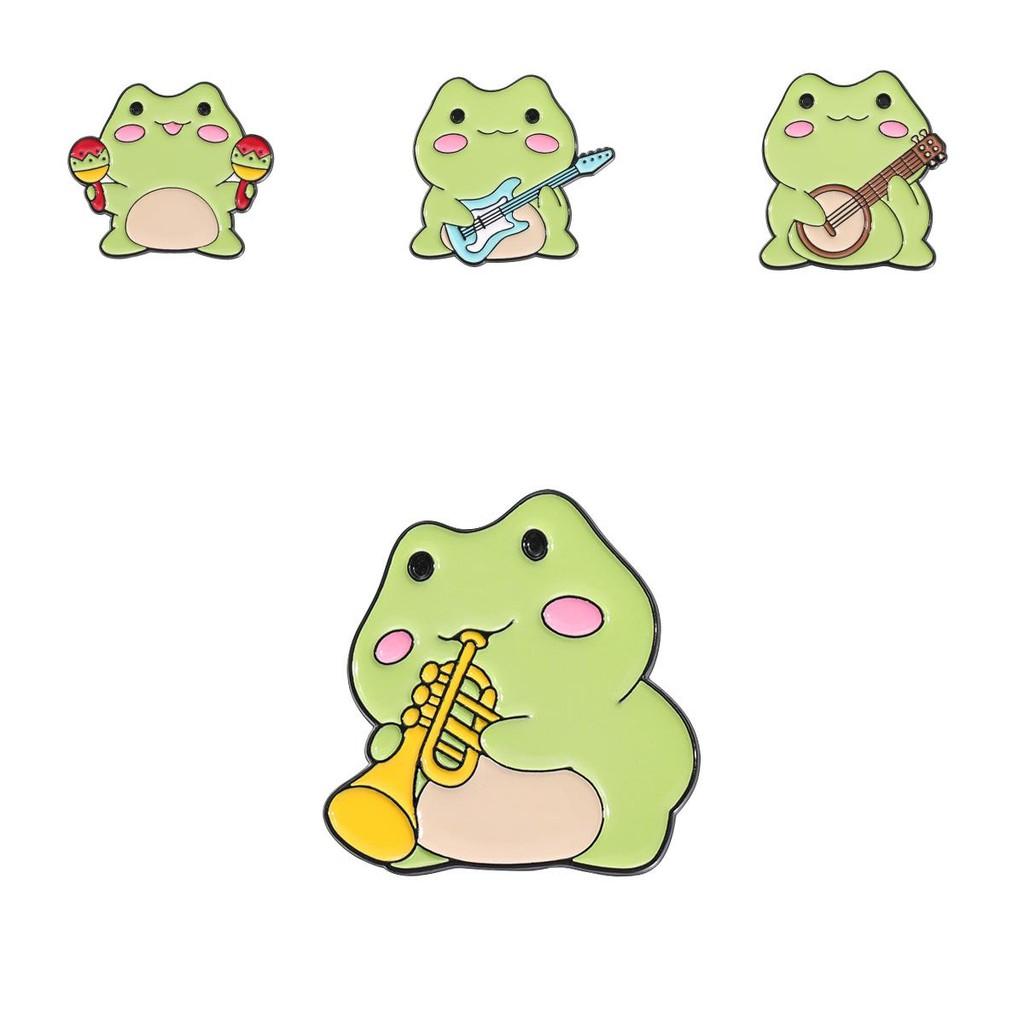 Inspired Frog Playful Enamel Brooch Stylish And Functional Pin For Casual And Formal Outfits