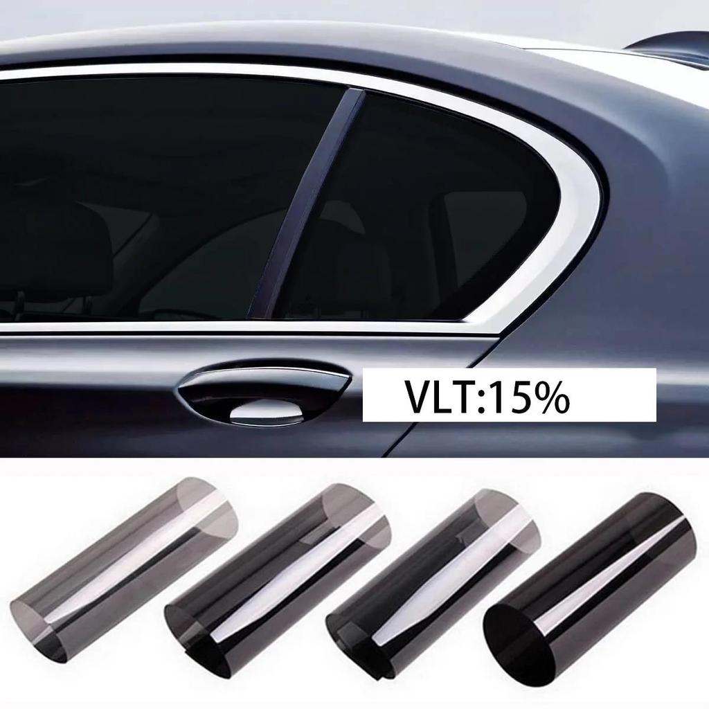 5/15/35/50 % VLT Black Window Tint Film Glass Sticker Solar Sun Shade Film for Car UV Protector Sticker Films Auto Home Roll