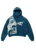 Y2K street hoodie casual sweater letter print jacket trend guard