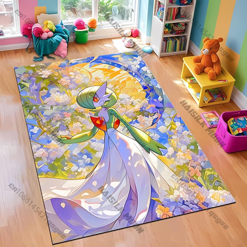 

New! Pokemon Carpet with Gardevoir Print, Rug for Living Rooms Bedroom Entrance Door Decor Mat, Kids Play Mat Next Day Shipping 40x60cm