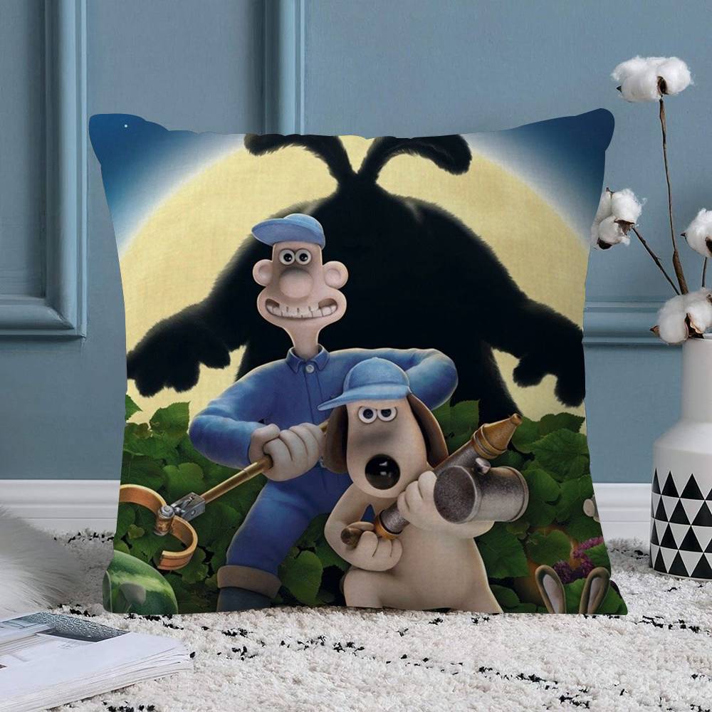 WallaceSCutesGromit Pillowcase toon Gift Cushion Cover Bedroom Home Sofa Chair Seat Decor pillow case