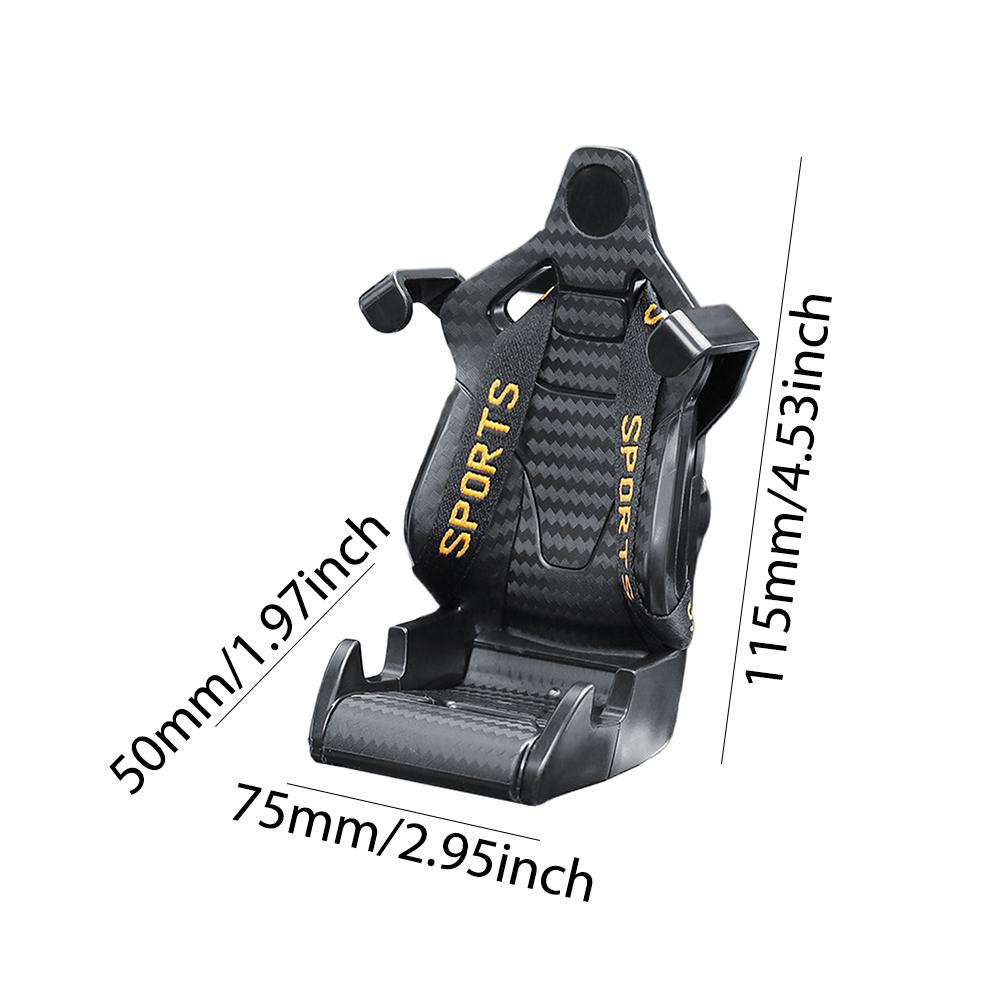 Racing Seat Design Autotelefonhalter Halterung Ständer Anti-Shaking Mobile Handy-Unterstützung Auto-Smartphone-Halterung für iPhone Samsung