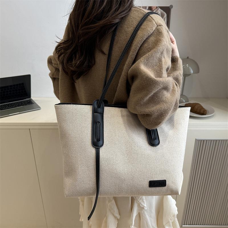 Casual personality women's tote bag large capacity bag fashion trend texture simple new shoulder bag