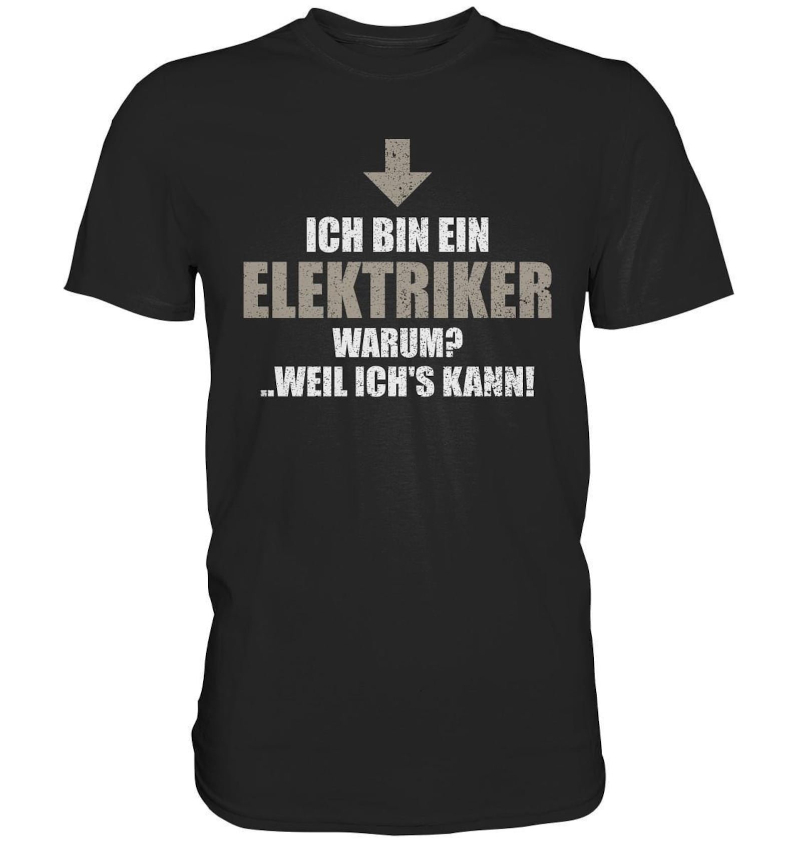 Electrician Profession Electrician T-Shirt with Saying Electronics Craftsman - Premium Shirt 3XL