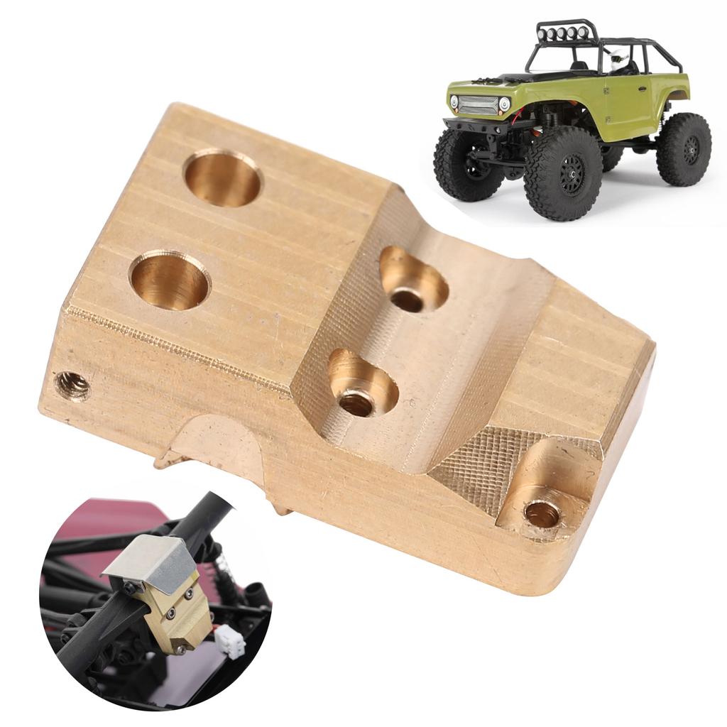 Brass Diff Axle Cover Counterweight WGuard Protection Plate Fit for Axial SCX24 AXI00002 90081