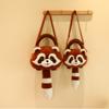 Raccoon Animal Plush Backpack Lightweight Single Shoulder Crossbody Bag Gift