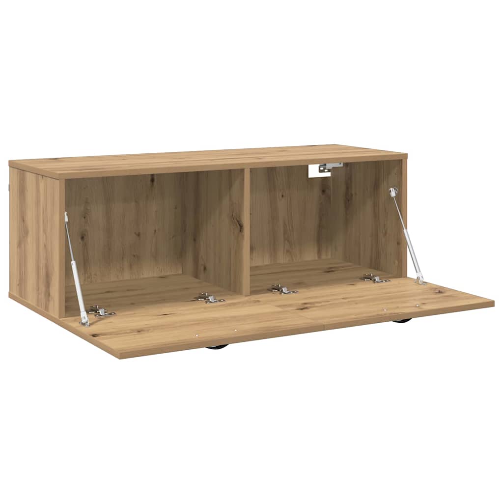 Wall Cabinet 100 X 36.5 X 35 Cm Engineered Wood Artisan Oak