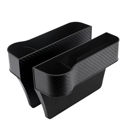 Two Car Side Storage and Seat Gap Storage Carbon Fiber Drink Car Seat Side Car Convenient Large Cell Remote Control Car Seat Storage Pocket Seat
