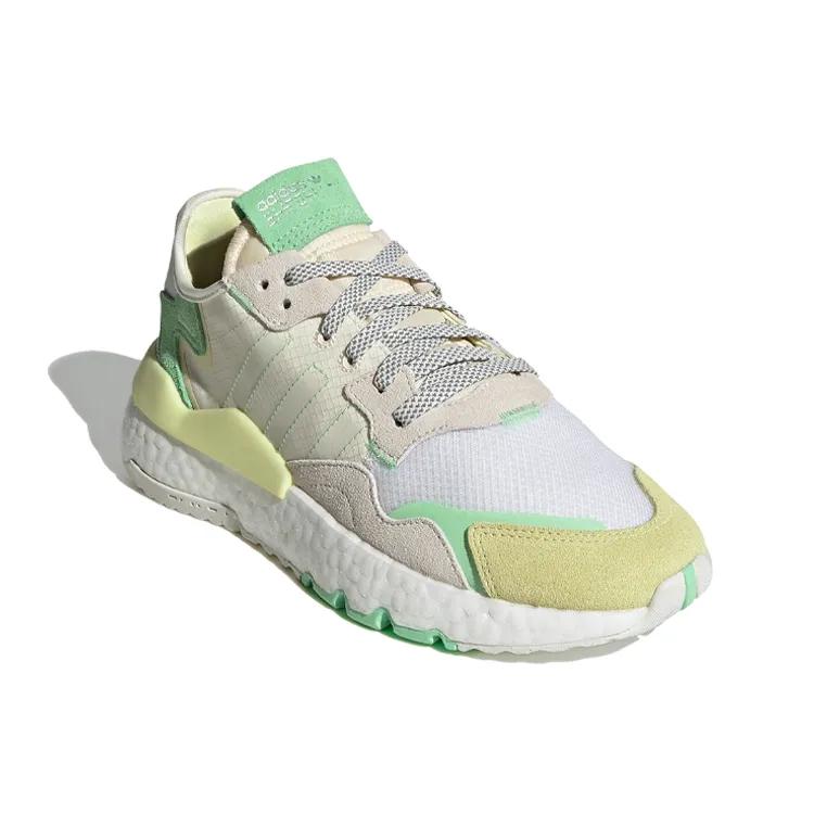 adidas Originals Nite Jogger 'White Yellow Green' Women's (Unisex) Casual Shoes FY3104