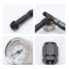 AN6 Dual Feed Carb Fuel Line With Vacuum Pressure Gauge For Holley 4150 Carburetor- Double Pump Design