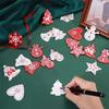 10 Stück Holz Weihnachtsdekoration Weihnachtsbaum Anhänger Ornamente für Heimdeko Weihnachten Navidad Party Neujahrsgeschenk DIY Zubehör