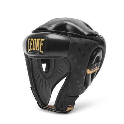 LEONE 1947 Box-Trainingskopfschutz Unisex-Größe CS444 [DNA] Stoßdämpfende Polster, Klettverschluss, rutschfestes Futter, schwarz, L, [Original]