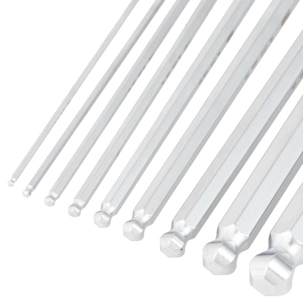 TONE BL900S Short Neck Long Ball Point Wrench 9 Pieces L-Shaped Set,