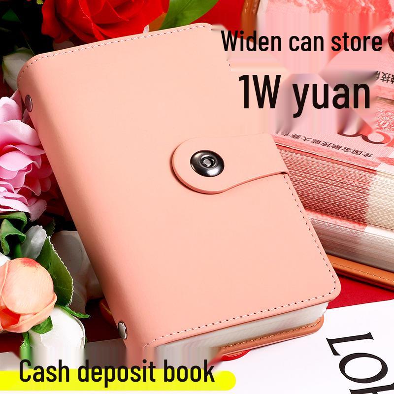 Waterproof Cash Savings Book: Large Capacity Money Storage Album & Banknote Clip
