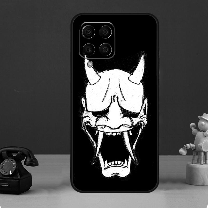 Japanese Hannya Mask Case For Samsung Galaxy M36 M56 M16 M33 M53 M13 M12 M32 M52 M20 M15 M55 M31 M14 M35 M34 M54