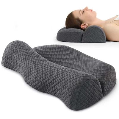 Memory Foam-Kissen, orthopädisches Nackenkissen, ergonomisches Massage-Schlafkissen, zur Linderung von Nackenschmerzen, langsame Rückfederung, Kissen, Bettwäsche