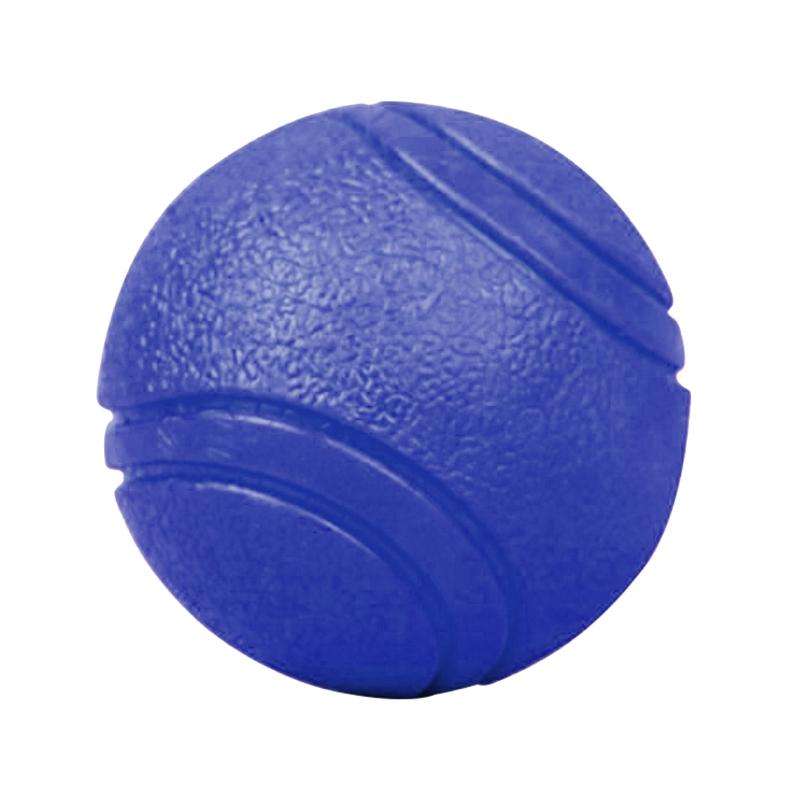 Dog Rubber Toys Solid Balls Rubber Chew Toy Solid Interactive Traning Toy Bite-Resistant for Dogs Training Bite синий