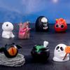 Seasonal Halloween Pumpkin Ghostly Bat Elf Miniature Figurines Resins Statues Ornament for Festival Home Office Accent