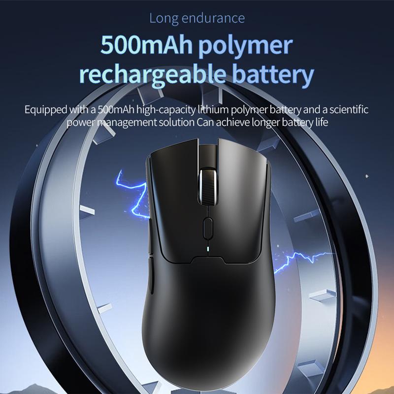 Lightweight Wireless Gaming Mouse with 3 Mode Wired 2.4G BT for Laptop Deskbtop