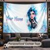 Arcane Personalized Tapestry Support Custom Name, Wall Art Home Decoration