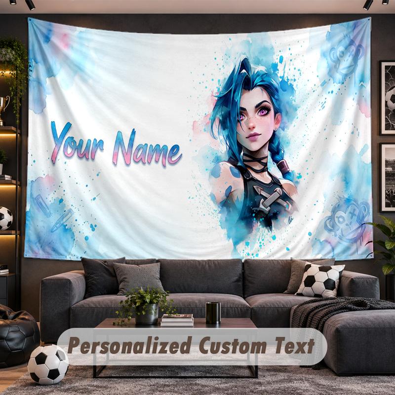 Arcane Personalized Tapestry Support Custom Name, Wall Art Home Decoration