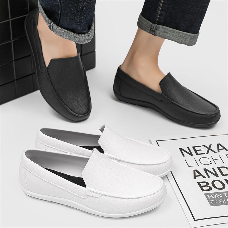 Summer Trend Men's Thick Soled Anti Slip Breathable One Foot Business Casual Men's Shoes