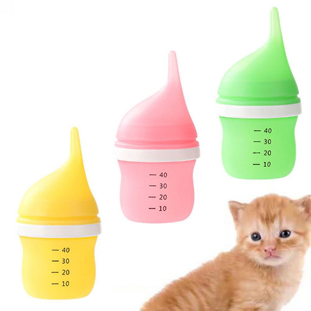 Bite Resistance Pet Nurser Bottle 40ml Baby Animals Feeder Dog Kitten Milk Feeding Bottle  Travel