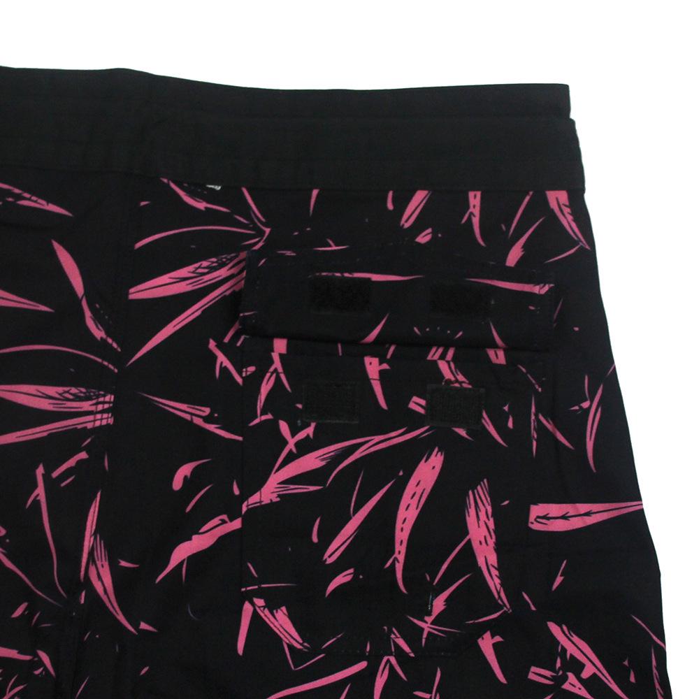 Men's Quick-Dry Leaf Print Surfing Shorts - 2024 Summer Beach Vacation