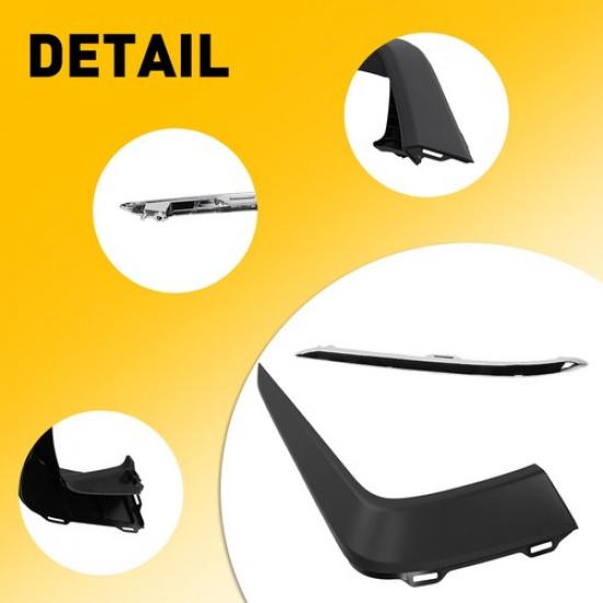 Front Left+Right Upper Lower Molding Trim Bumper Cover For Honda Pilot -