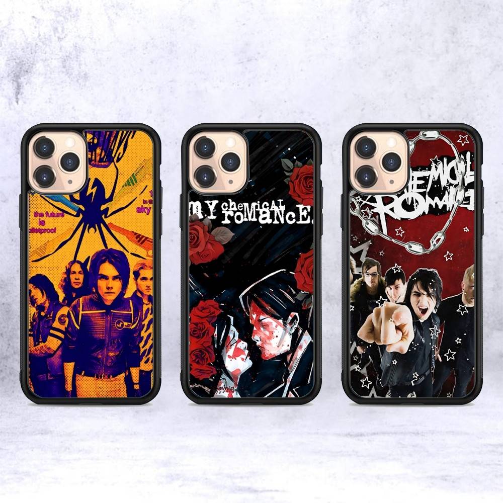 Indie Rock Band My C-Chemical R-Romance Phone Case Wireless Charging PC+TPU For IPhone 11 12 13 14 15 16 17 Pro Max Plus Case