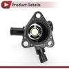 1 Pc Car Thermostat for SUZUKI SPLASH SWIFT/IV/MK/III for OPEL 4cyl 1.0L Inner Engine Coolant Thermostat Housing Assembly No.1767069L00 Black Plastic