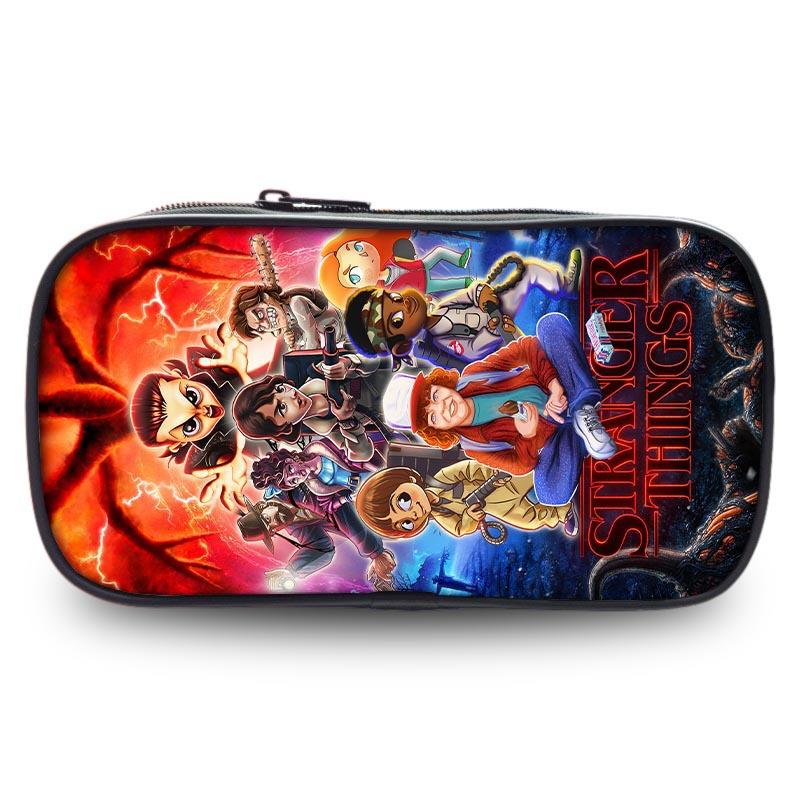 Stranger Things Student Pencil Case Large Capacity Single Layer Stationery Box Stationery Bag Storage Bag Environmentally Friendly And Portable