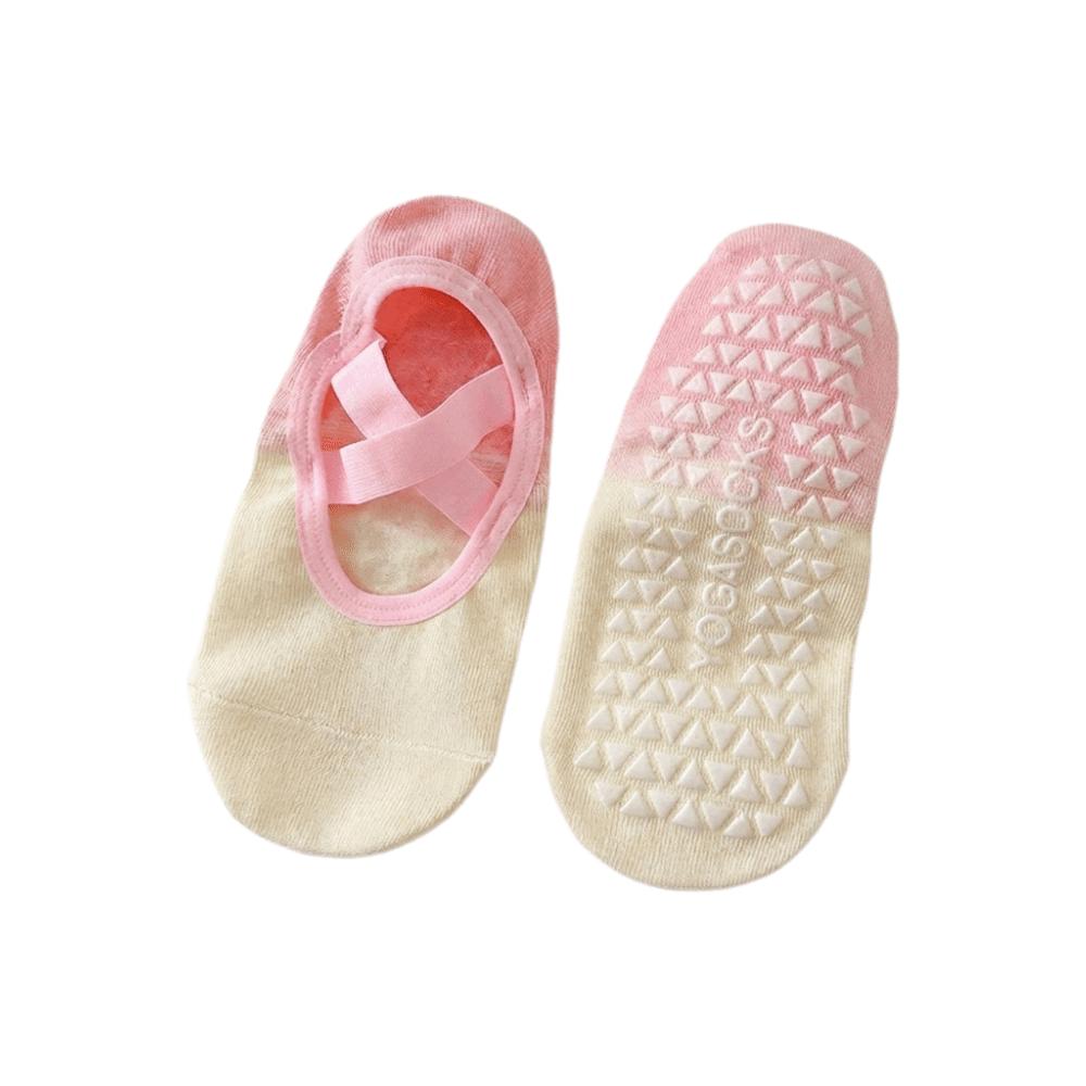 Breathable Fitness PilatesSocks Patchwork Floor Socks Sweet Gradient Silicone Yoga Socks  Women