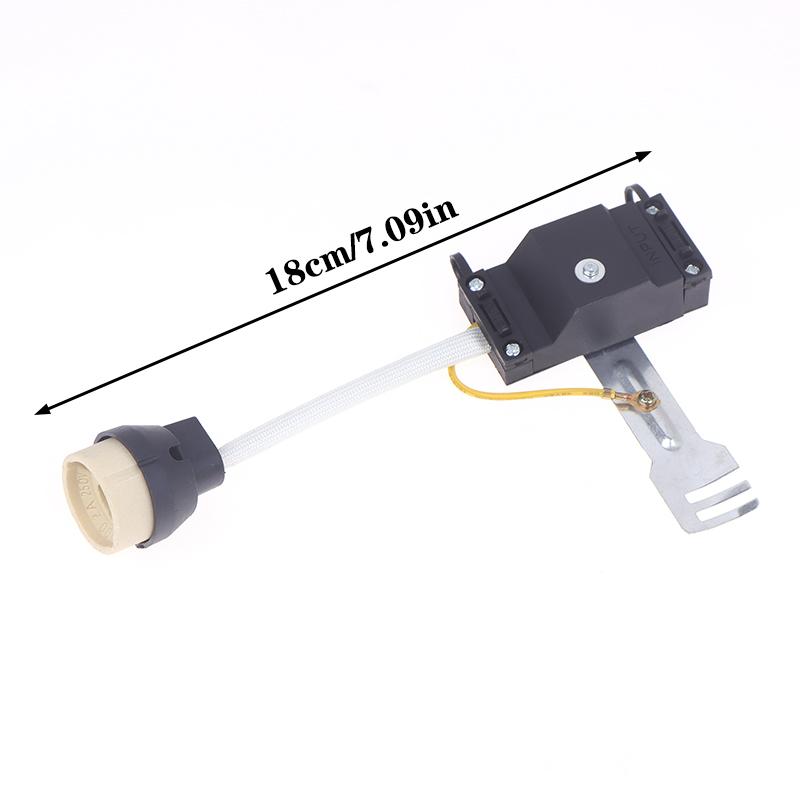Gu10 Lamp Holder Ceramic Base And Terminal Block/Bridge W Cable And Insulating Sleeve For Gu10 Base Halogen Socke Gu10 Led Bulb