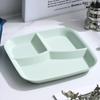Food Fruit Salad Divided Plate Three-Grid Western Compartment Plate Diet Meal Plate Food Tray Kitchen Dinnerware