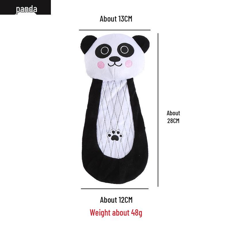 Leather Shell Interactive Chew-Resistant Plush Dog Toy