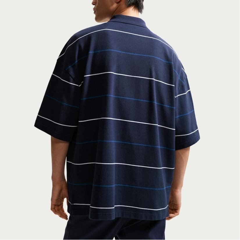 Nike Club AS M NK OS Striped Cotton Short Sleeve Polo Shirt Men tops IF0737-451