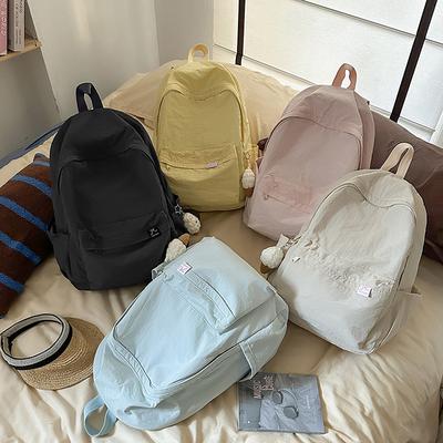 New High-value Schoolbag, Female Sweet Dopamine Candy-colored Backpack, Lightweight and Large-capacity Backpack for Junior and High School