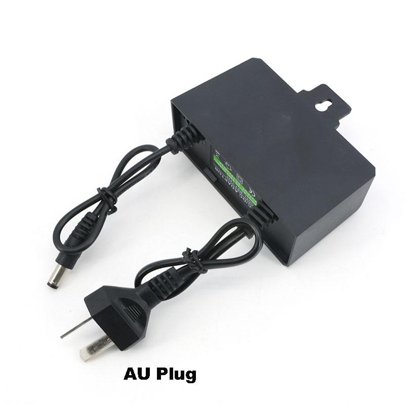 Waterproof AC 100V 240V To DC 12V 2A 2000ma AU US EU Plug Wall Power Supply Adapter Outdoor For CCTV AHD Camera NVR 5.5mm*2.1mm