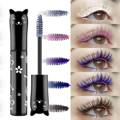 1PC Eye Makeup Color Mascara Waterproof Asciugatura Rapida Ciglia Curling Allungamento Trucco Ciglia Festa Uso Palcoscenico