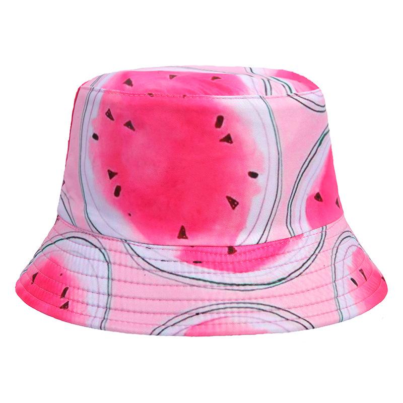 New Summer Women's Sunscreen Breathable Sun Hat Tie-dye Floral Print Bucket Hat Outdoor Sports Casual Fashion Sunshade Basin Cap