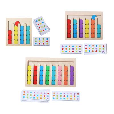 Wooden Montessori Toys Travel Toys Preschool Educational Color Matching Toys