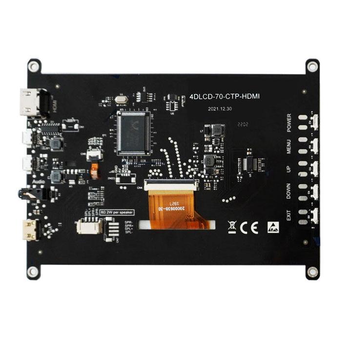 2023 7-inch HDMI IPS Capacitive Touchscreen HD Monitor for Raspberry Pi, Driver-Free
