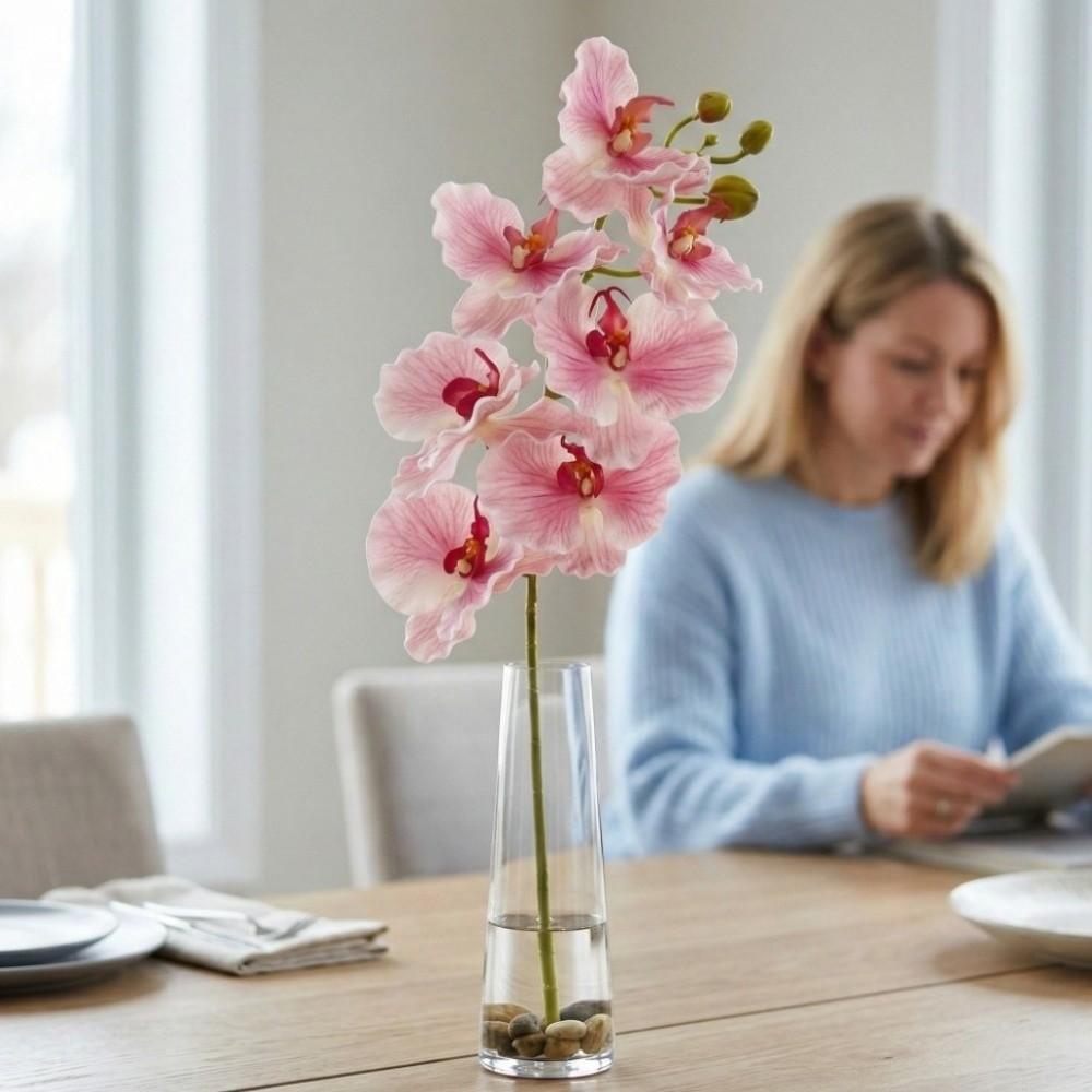 Handmade Simulation Big Moth Orchid Real Touch Faux Phalaenopsis  Wedding Party Favors