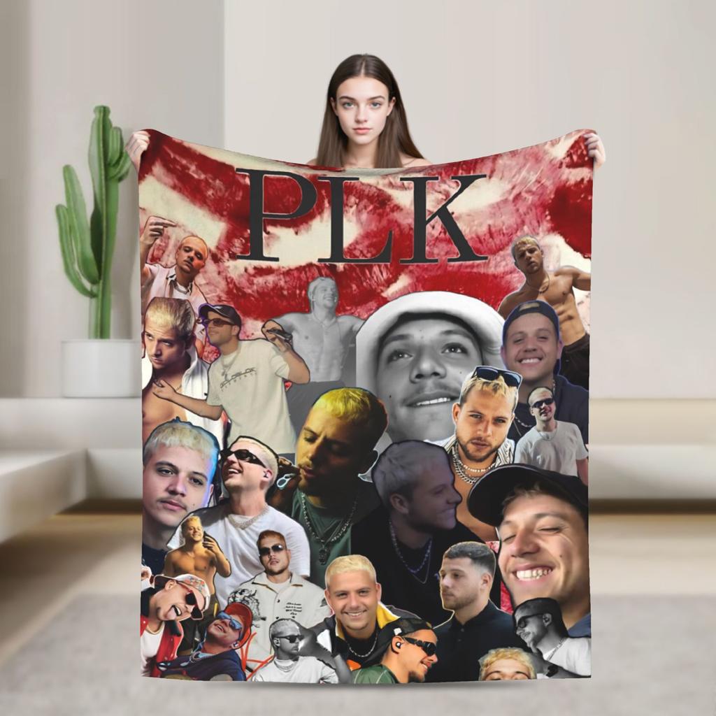 Soft Warm Blankets Travel Rapper Plk Polak Mental Throw Blanket Flannel Bedspread For Living Room Novelty Sofa Bed Cover