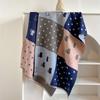 Color matching kitten polka dot cashmere scarf women's high-end new fashion autumn and winter warm scarf fleece cold-proof shawl