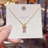 Korean 18K Gold Titanium Steel Women's Clavicle Necklace - Versatile, High-End, Non-Fading Temperament Choker.